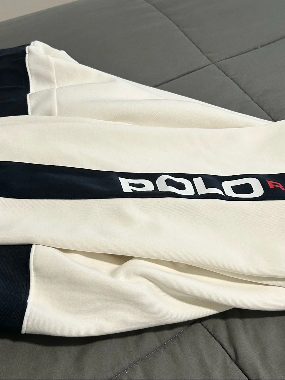 Men’s Polo Ralph Lauren Contrast Double Knit Tech Spell Out Joggers. Sz XL
